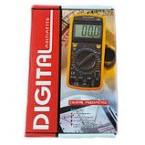 Мультиметр цифровий тестер Digital Multimeter DT9205A зі звуком, для автомобіля, гарний мультиметр, фото 3