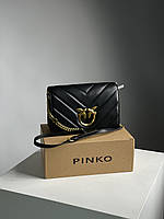 Pinko Large Love Bag Click Big Chevron Black 25 х 17 х 8 см женские сумочки и клатчи высокое качество
