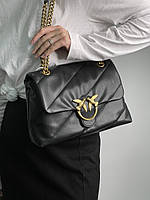 Pinko Big Love Bag Puff Maxi Quilt Black/Gold 27 х 19 х 10 см жіночі сумочки та клатчі висока якість