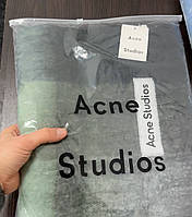 Acne Studio Mohair Checked Scarf Taupe/Green/Black 40 х 210 см высокое качество