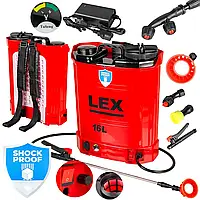 Опрыскиватель аккумуляторный LEX PROFI LXES16 : 12V/15 А/ч, 16 л SPL