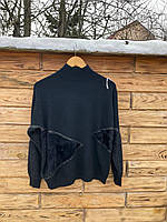 Женский черный свитер на зиму
