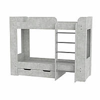 Двоярусне ліжко з ящиком Твікс-2, Компаніт, Ательє світлий