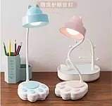 Акумуляторна світлодіодна лампа на стіл USB, 20 LED, Котяча лапа, DIGAD 1925, фото 6