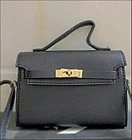 Чорна стильна сумка mini Kelly