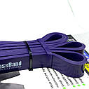 Еспандер-петля (гумка для фітнесу та кросфіту) PowerPlay 4115 Power Band Фіолетова (14-23kg), фото 10