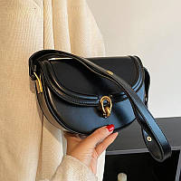 Трендова чорна сумочка кросбоді Amica bag