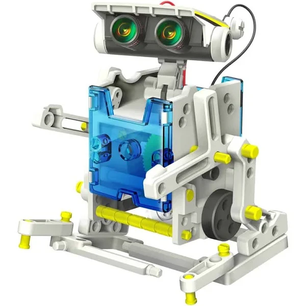 Дитячий конструктор робот із сонячною панеллю та моторчиком Solar Robot Kit 14 в 1 дитяча іграшка