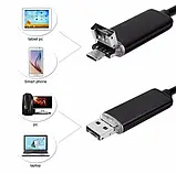 Камера для телефону ендоскоп Android гнучка and PC Endoscope USB-камера 5м, фото 7