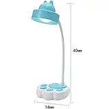 Настільна лампа USB, 20 LED, Котяча лапа, DIGAD 1925 / Акумуляторна світлодіодна лампа на стіл, фото 4