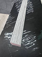 Рейка декоративна із МДФ, розміри однієї планки: 25х30х2800. Колір: "Монблан грей", фото 3