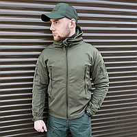 Куртка Soft Shell Tactical олива S-6 высокое качество