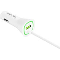 Зарядное устройство Modecom 1xUSB 2.4A + cable Lightning Royal KULL-03 white (ZT-MC-KULL-03) arena