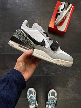 Чоловічі кросівки Nike Air Jordan Legacy 312 Low сірі Найк Аїр Джордан шкіряні весняні осінні