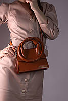Jacquemus Le Chiquito Noeud brown 20x15x9 жіночі сумочки та клатчі гарна якість