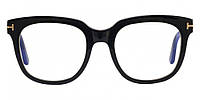 Окуляри для компьтера Tom Ford Blue Block Eyeglasses TF5537B 001 Black 52mm FT5537 высокое качество