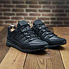 Чоловічі шкіряні кросівки (натуральна шкіра) чорні демісезонні, чоловіче взуття весна осінь, розмір 40 41 42 43 44 45, фото 2