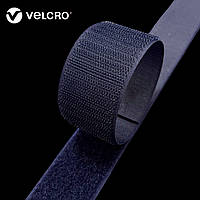 Липучка контактная Velcro 38 мм цвет темно-синий NAVY (1/5) лента-крючки и лента-петли комплект loop/hook