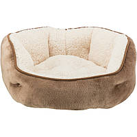 Лежак Trixie Cosma для собак, с наполнителем из флиса, плюш, 60 см (коричневый)