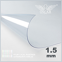 Монолітний полікарбонат 2050Х1250Х1.5 мм прозорий TM OSCAR-PR Solid (ОСКАР-Преміум) Сербія