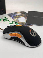 Мышь игровая USB Razer DeathAdder Croma OverWatch проводная с подсветкой 16000dpi