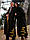 Жіноче чорне пальто з етно принтом., фото 5
