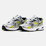 Чоловічі кросівки New Balance 530 White Silver Yellow Black, кросівки нью беленс 530 ню беланс NB 530 нб, фото 2