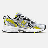Чоловічі кросівки New Balance 530 White Silver Yellow Black, кросівки нью беленс 530 ню беланс NB 530 нб, фото 3