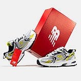 Чоловічі кросівки New Balance 530 White Silver Yellow Black, кросівки нью беленс 530 ню беланс NB 530 нб, фото 4