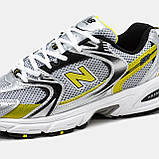 Чоловічі кросівки New Balance 530 White Silver Yellow Black, кросівки нью беленс 530 ню беланс NB 530 нб, фото 8