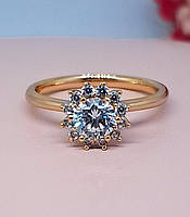 Женское кольцо из медицинского золота Xuping. Кольца женские, позолота