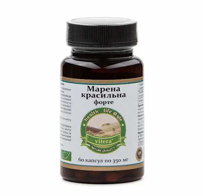 Марена фарбувальна 60 капсул журавлина Вітера