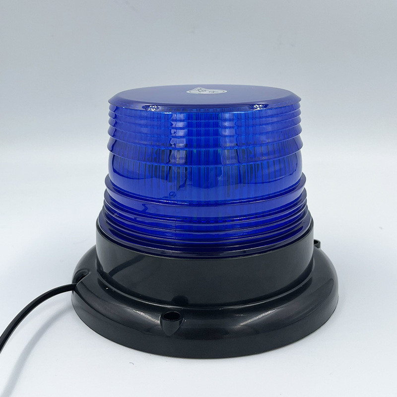 LED Мигалка на дах на магніті від прикурювача Проблисковий маячок Стробоскопи / 24Led Синій