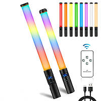 Светодиодная лампа RGB LED STICK лампа для селфи лампа для тик ток лампа жезл