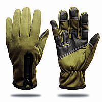 Перчатки мужские тэрмо спортивные зелёные 9043_M_Olive_Sensor