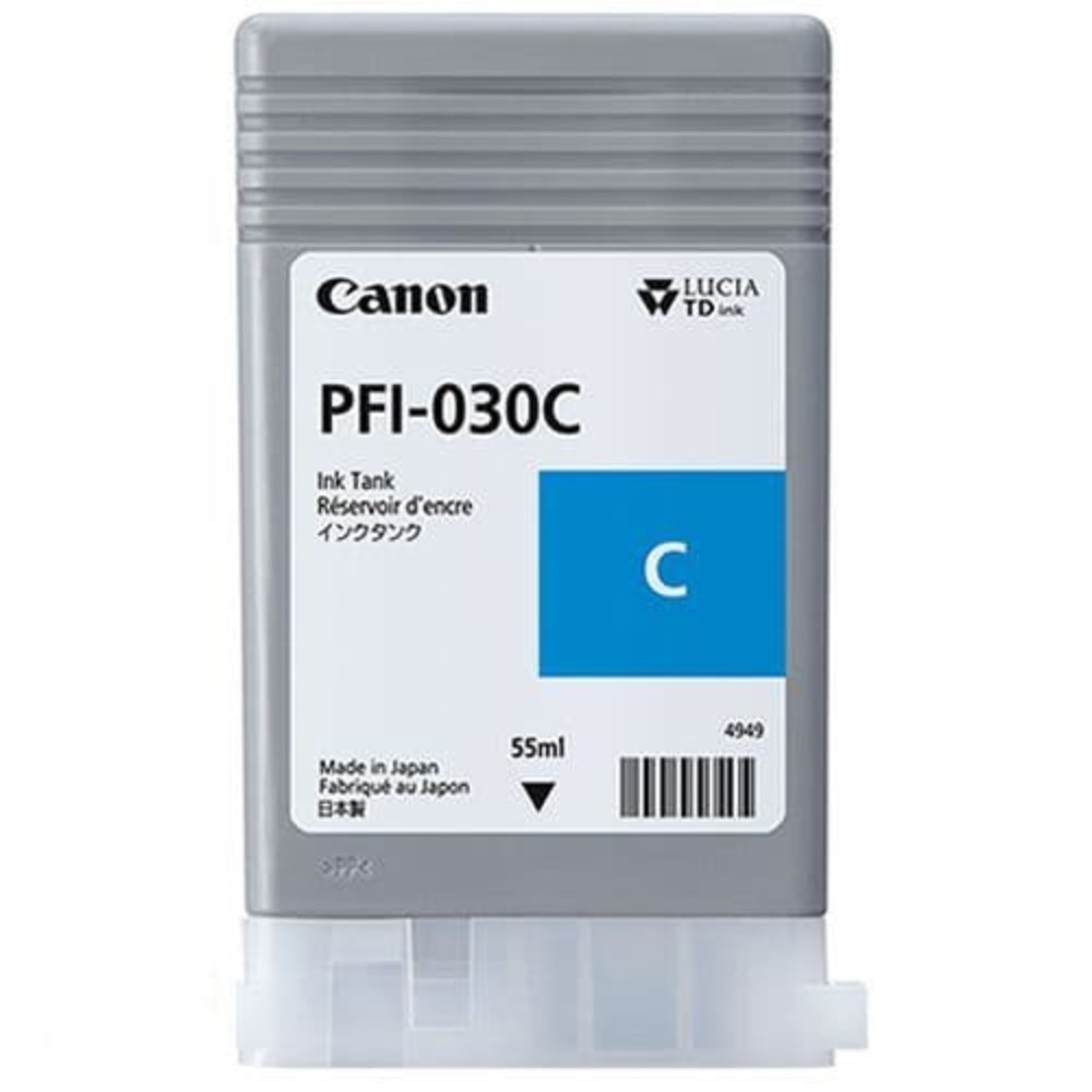 Картридж Canon PFI-030C для TM-240, TM-340, TA-20 і TA-30, Cyan, 55 мл