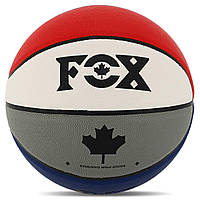 Мяч баскетбольный PU №7 BA-8975 синий-красный-белый
