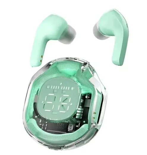 Бездротові навушники TWS PRO T8 блютуз вакуумні з мікрофоном Bluetooth 5,0 Зелені, фото 1