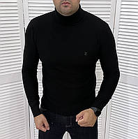 Гольф мужской черный Louis Vuitton однотонный брендовый Луи Витон кофта свитер под горло bhs