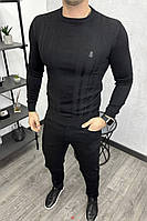 Свитер мужской Burberry брендовый черный джемпер для мужчин bhs