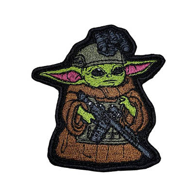 Шеврон ліпучці Бойовий Йода/ Нашивка YODA