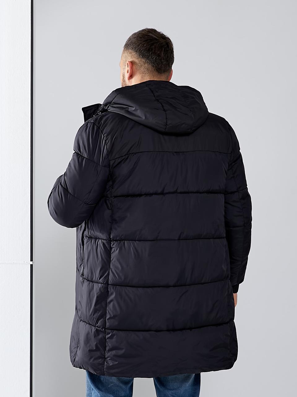 Мужская куртка The North Face длинная черная Зе Норт Фейс 700 удлиненная куртка с капюшоном bhs - фото 5 - id-p2083735691