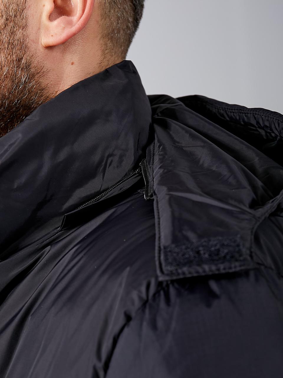 Мужская куртка The North Face длинная черная Зе Норт Фейс 700 удлиненная куртка с капюшоном bhs - фото 6 - id-p2083735691