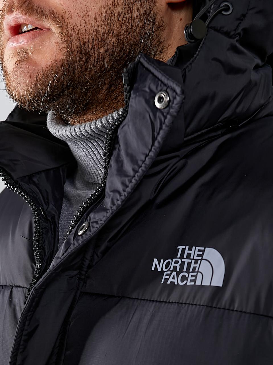 Мужская куртка The North Face длинная черная Зе Норт Фейс 700 удлиненная куртка с капюшоном bhs - фото 7 - id-p2083735691