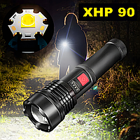 Мощный фонарь X-Balog Диод-P90, Ручной Тактический, Яркий светодиодный фонарик юсб