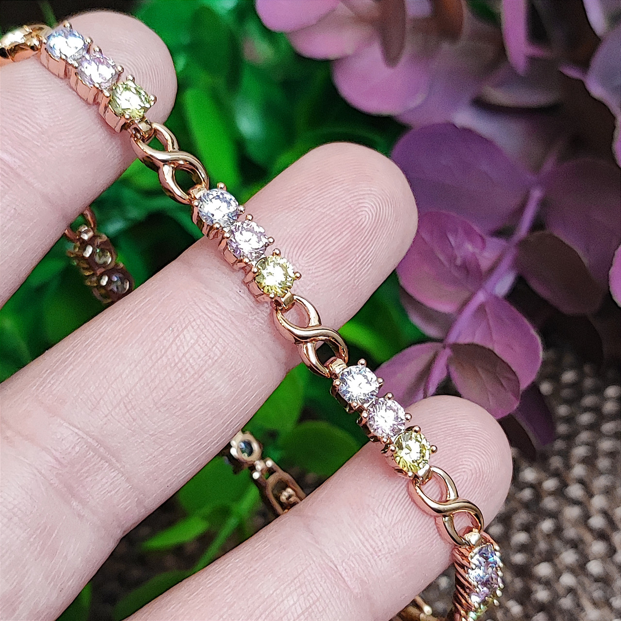 Браслет Xuping Jewelry 4мм довжина 17.5-19.5см медичне золото позолота 18К 2378