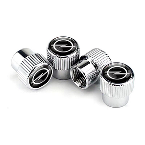 Ковпачки на ніпель із лого Opel Premium Style Silver Опель, 4 шт., фото 3