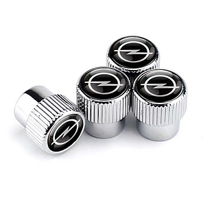Ковпачки на ніпель із лого Opel Premium Style Silver Опель, 4 шт., фото 2