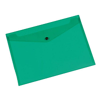 Папка-конверт А4 прозора зелена, ТМ Q-CONNECT