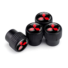 Захисні ковпачки на ніпель для Mitsubishi Premium Style Black Мітсубісі (4 шт.)